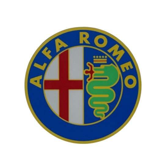 Runde Alfa Romeo LED-Leuchte mit mehrfarbigem Logo