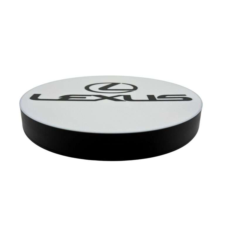 Runde Lexus LED-Licht mit Logo in schwarz weiß