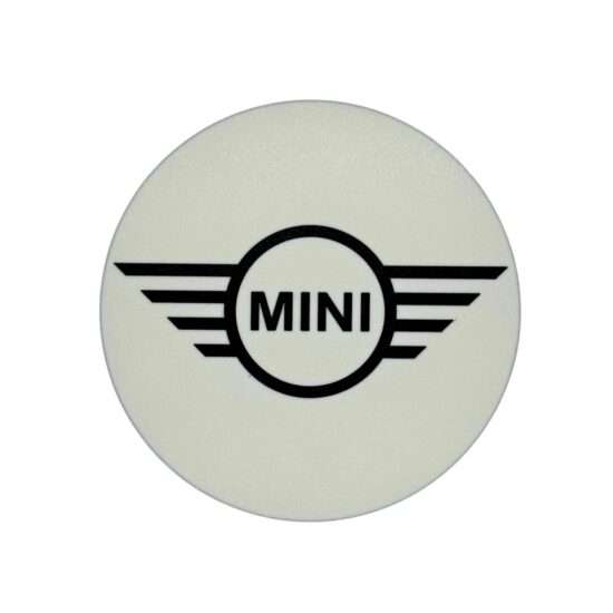 Runde MINI LED-Licht mit Logo in schwarz weiss