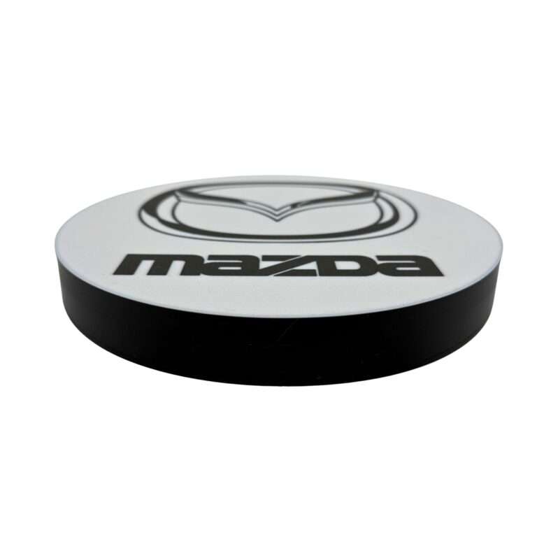 Runde Mazda LED-Licht mit Logo in schwarz weiss