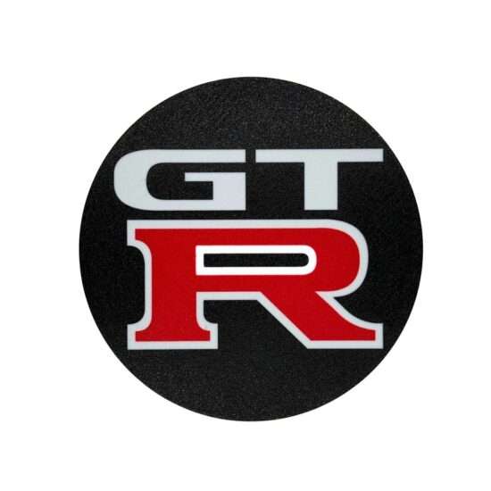 Runde Nissan GT-R LED-Lampe mit Logo in rot weiss schwarz