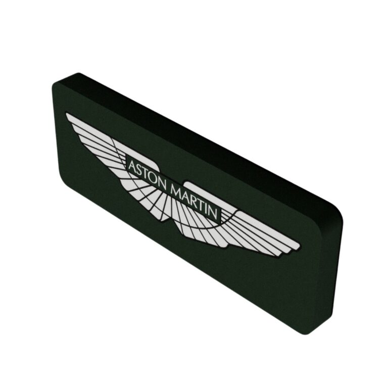 Aston Martin Logo LED Leuchte eckig