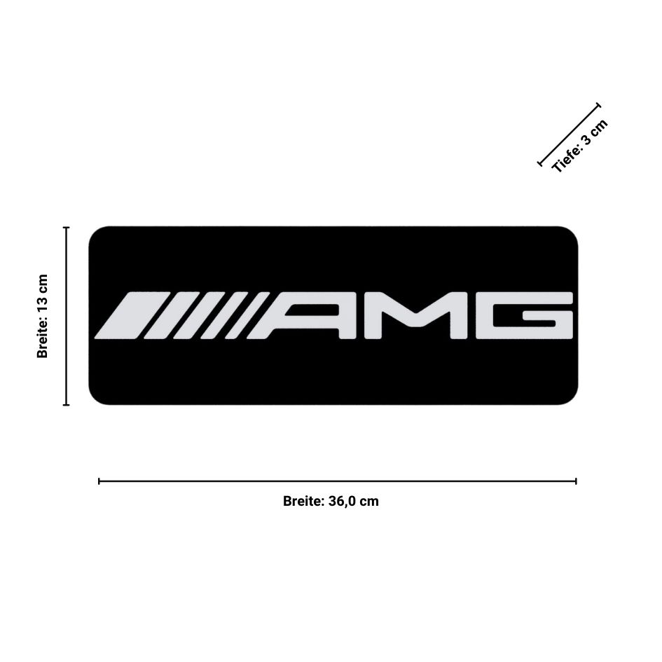 LED-Lampen eckig Größen Bemaßung