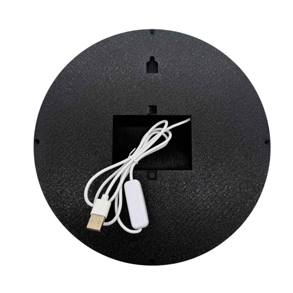 LED Leuchte Rückseite mit USB Kabel und Schalter