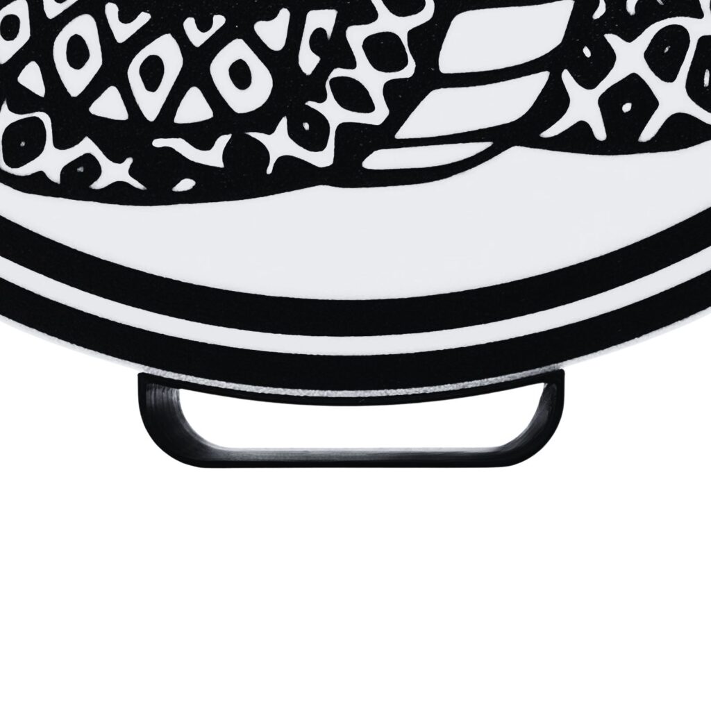 LED Leuchte Standfuß schwarz Detail