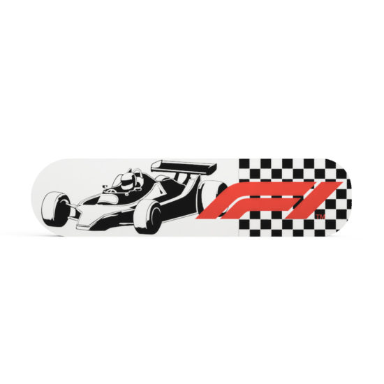 Formel 1 Classic Rennwagen oval F1 Logo