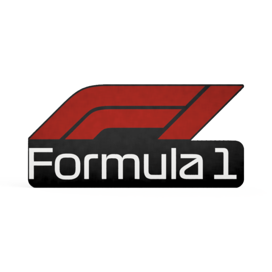 Formel 1 Formula 1 F1 Logo LED schwarz rot weiss