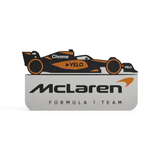 McLaren Formel 1 LED Team Lampe F1 Formula 1 orange schwarz weiss